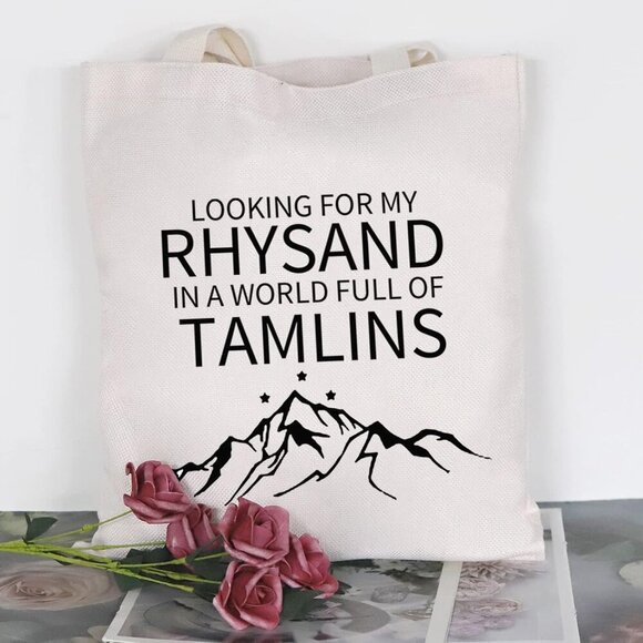 Bookish Tote Bag Canvas Waterproof Quote Gift for Readers and Book Lovers - Picture 7 of 7